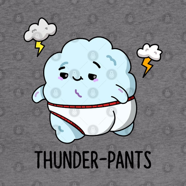 Thunderpants Cute Fart Cloud Pun by punnybone